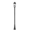Z-Lite Gannon 3 Light Outdoor Post Mounted Fixture, 10in. W x 120.75in. H, Black 5008PHBR-5011P-BK - alternate 6